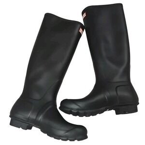 Hunter Original Tall Matte Black‎ Rubber Rain Boots Womens Size 9 Waterproof